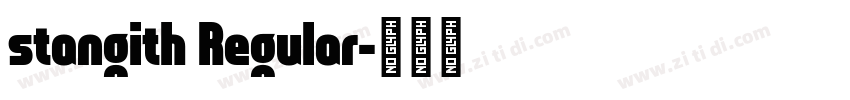 stangith Regular字体转换